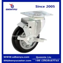 Side Braked Polyurethane Wheel Castor